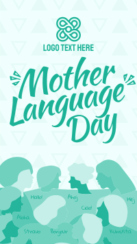 Abstract International Mother Language Day Facebook story Image Preview