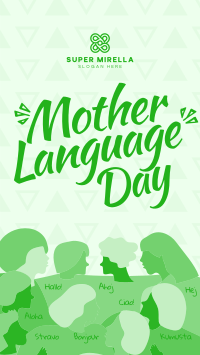 Abstract International Mother Language Day Facebook Story Image Preview