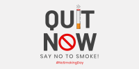 Quit Smoking Now Twitter Post Design