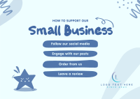 Support Small Business Postcard Image Preview
