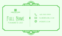 Elegant Art Deco Business Card Image Preview