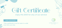 Stay Glamorous Gift Certificate Design