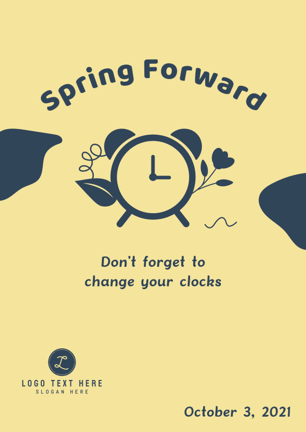 Change your Clocks Poster Design Image Preview