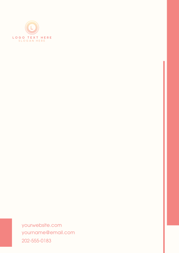 Simple Letterhead Design Image Preview