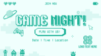 Pixelated Game Night Animation Image Preview
