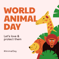 World Animal Day Instagram Post Design
