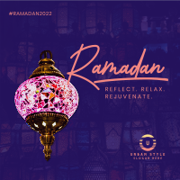 Ramadan Stained Glass Instagram Post Design