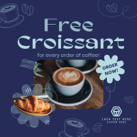 Croissant Coffee Promo Instagram post Image Preview