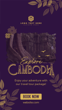 Cambodia Travel Tour TikTok video Image Preview