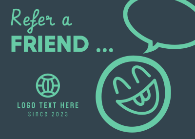 Refer a friend Postcard Image Preview