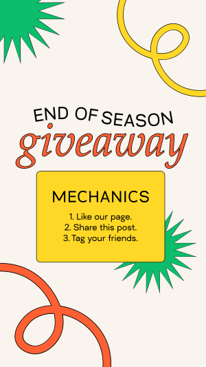 End Of Season Giveaway Instagram story Image Preview