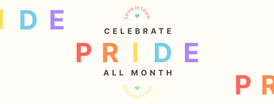 Pride All Month Facebook cover Image Preview