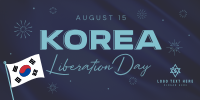 Korea Liberation Day Twitter Post Design