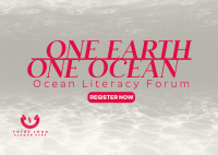 One Ocean Postcard Design