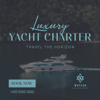 Luxury Yacht Charter Linkedin Post Image Preview