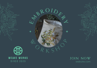 Embroidery Workshop Postcard Image Preview