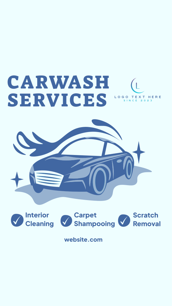 Carwash Services List Instagram Story Design Image Preview
