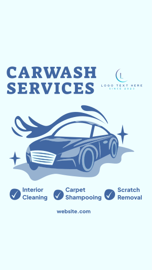 Carwash Services List Instagram story Image Preview