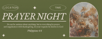 Rustic Prayer Night Facebook Cover Design