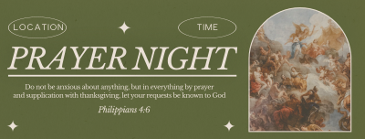 Rustic Prayer Night Facebook cover Image Preview