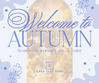 Hello Autumn Facebook Post Design