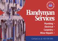 Handyman Service Postcard Image Preview