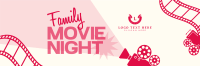 Family Movie Night Twitter Header Design