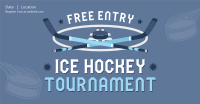 Ice Hockey Tournament Facebook Ad Design