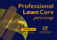 Professional Lawn Care Services Postcard Image Preview