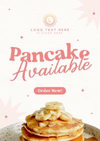 Pancakes Now Available Poster Design