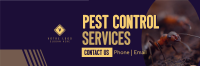 Pest Control Business Services Twitter Header Design