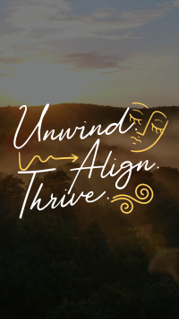 Unwind, Align, and Thrive Instagram reel Image Preview
