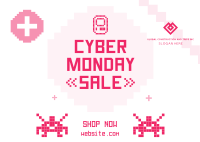 Pixel Cyber Monday Postcard Image Preview