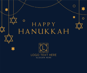 Hanukkah & Stars Facebook post Image Preview