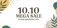 10.10 Sale Organic Abstract Twitter post Image Preview