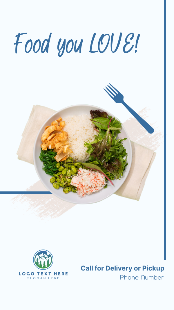 Lunch for Delivery Instagram Story Design Image Preview
