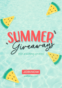 Refreshing Summer Giveaways Flyer Design