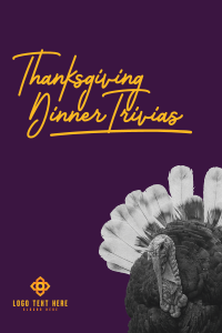 Thanksgiving Turkey Peeking Pinterest Pin Image Preview