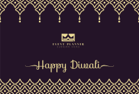 Boho Diwali Greeting Pinterest board cover Image Preview