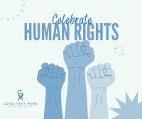 Celebrate Human rights Facebook Post Design