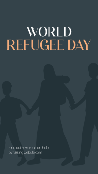 Helping Refugee Facebook Story Design