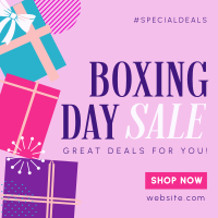 Boxing Day Special Deals Instagram Post Design