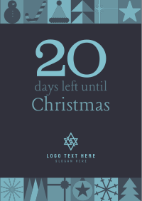 Modern Christmas Countdown Flyer Design