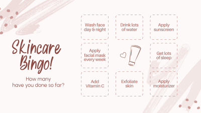 Skincare Tips Bingo Facebook event cover Image Preview