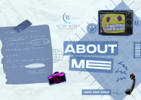 About Me Collage Postcard Image Preview