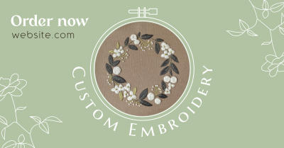 Custom Made Embroidery Facebook Ad Image Preview