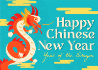 Chinese New Year Dragon  Postcard Image Preview