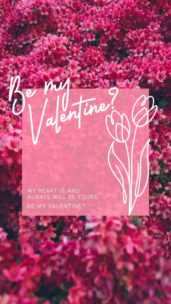 Sweet Pink Valentine Facebook Story Design