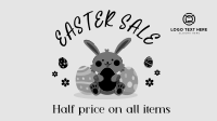 Easter Rabbit Sale Facebook Event Cover Design