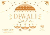 Diwali Lanterns Postcard Image Preview